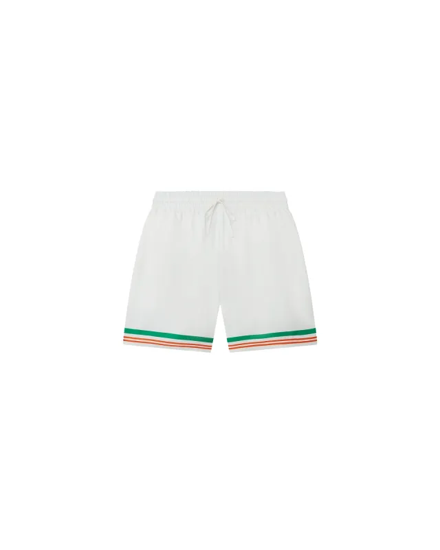 Tennis Club Icon Silk Shorts sold by Casablanca