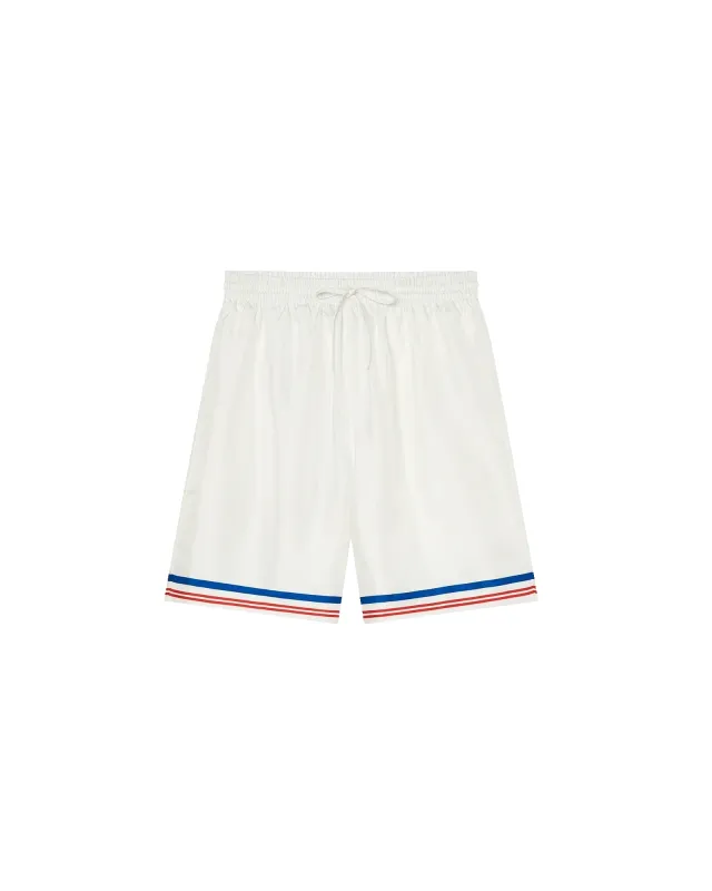 Casablanca Par Avion Silk Shorts sold by Casablanca