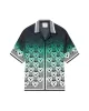 Gradient Monogram Short-Sleeve Silk Shirt sold by Casablanca