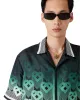 Gradient Monogram Short-Sleeve Silk Shirt sold by Casablanca