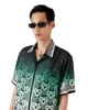 Gradient Monogram Short-Sleeve Silk Shirt sold by Casablanca