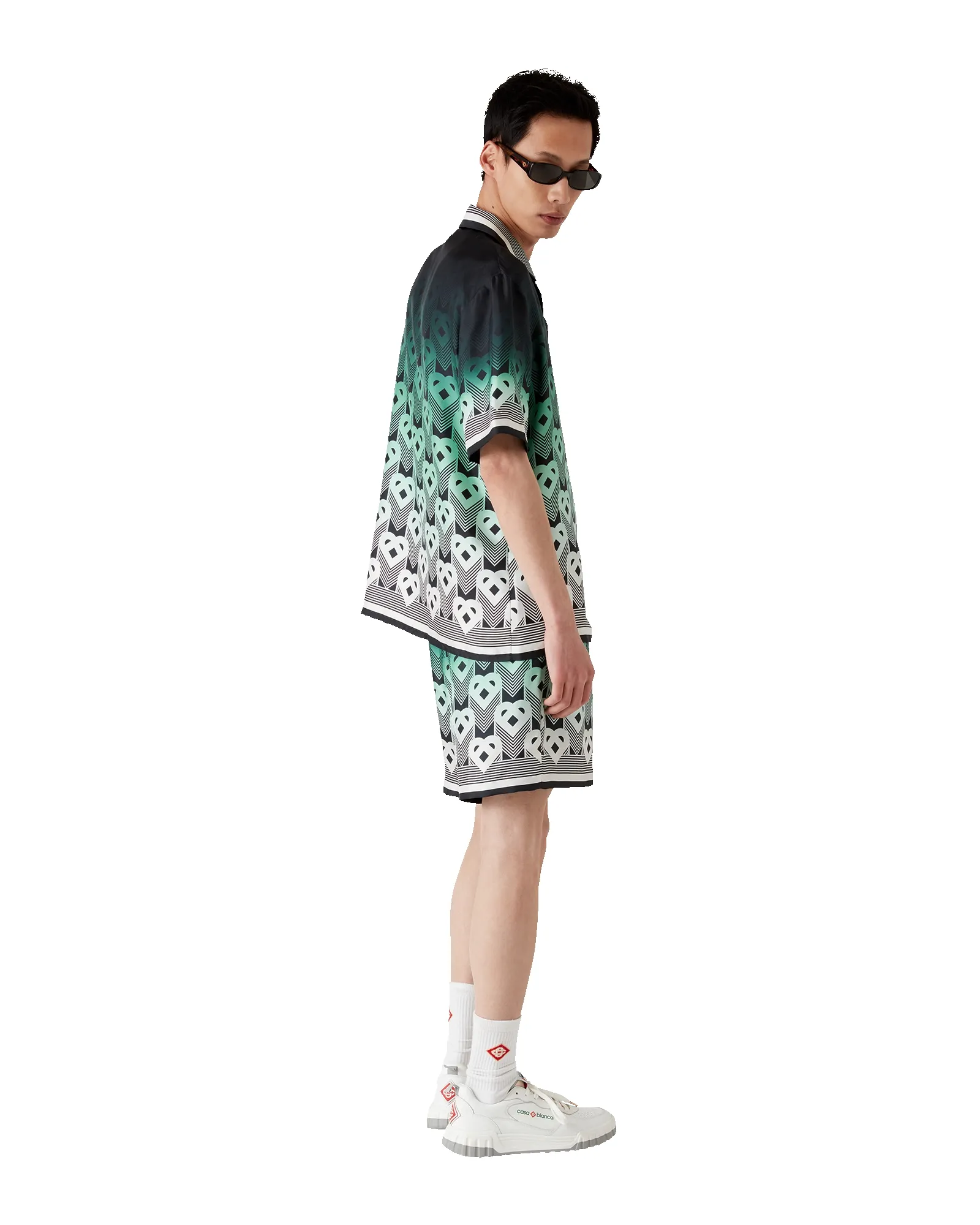 Gradient Monogram Silk Shorts sold by Casablanca product image thumbnail 3
