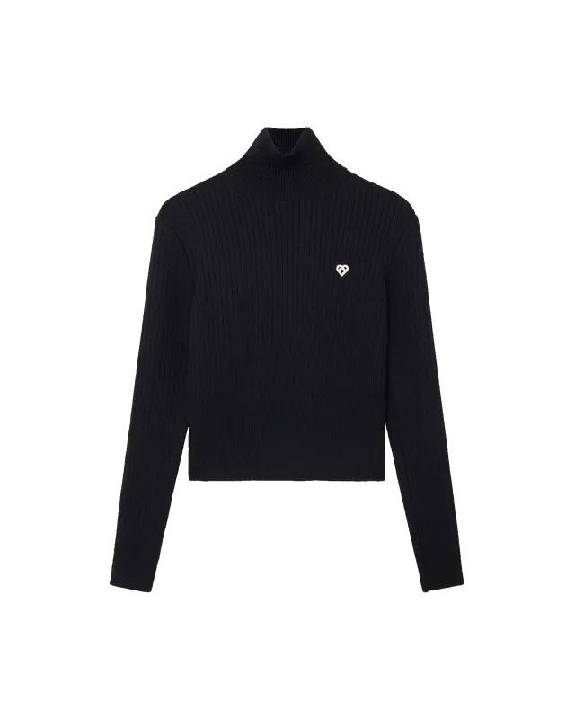 Rib High Neck Jumper sold by Casablanca