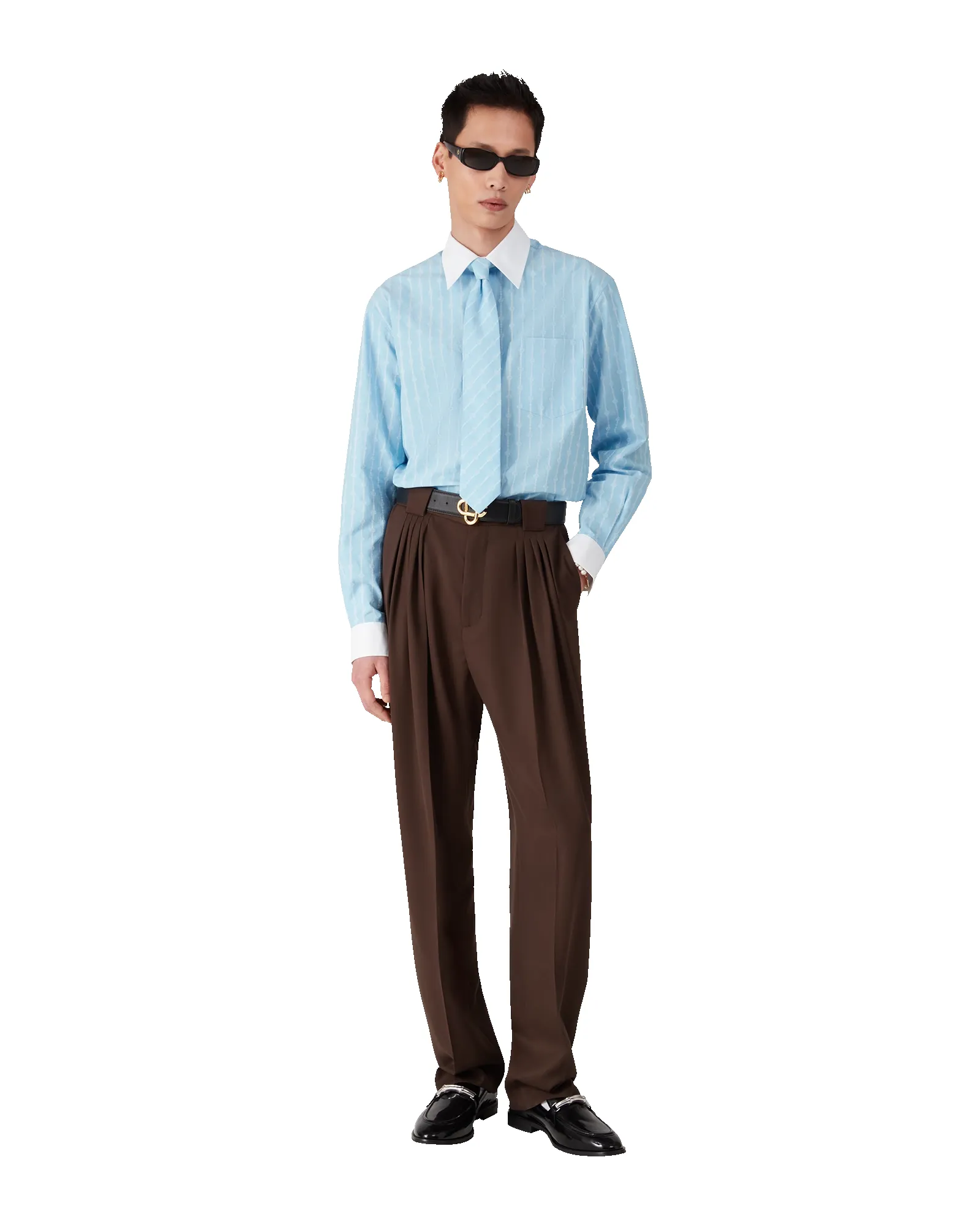 Wool Five Pleat Trousers sold by Casablanca product image thumbnail 2