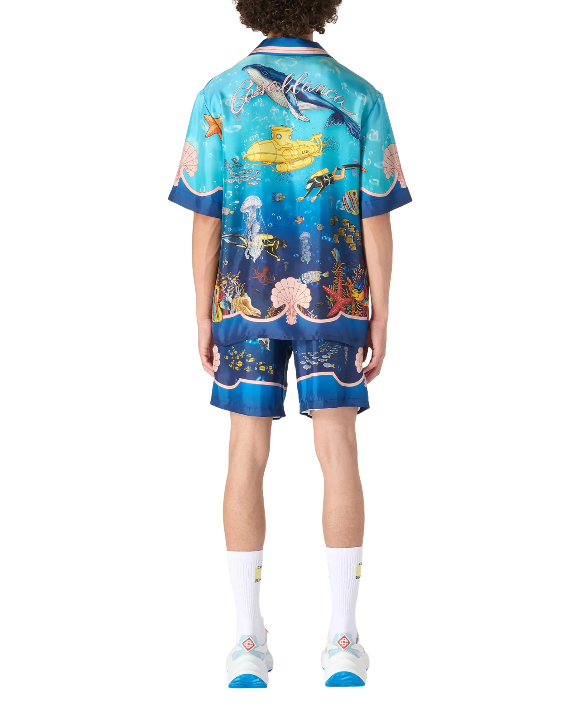 Fond Marin Short Sleeve Silk Shirt sold by Casablanca product image thumbnail 4