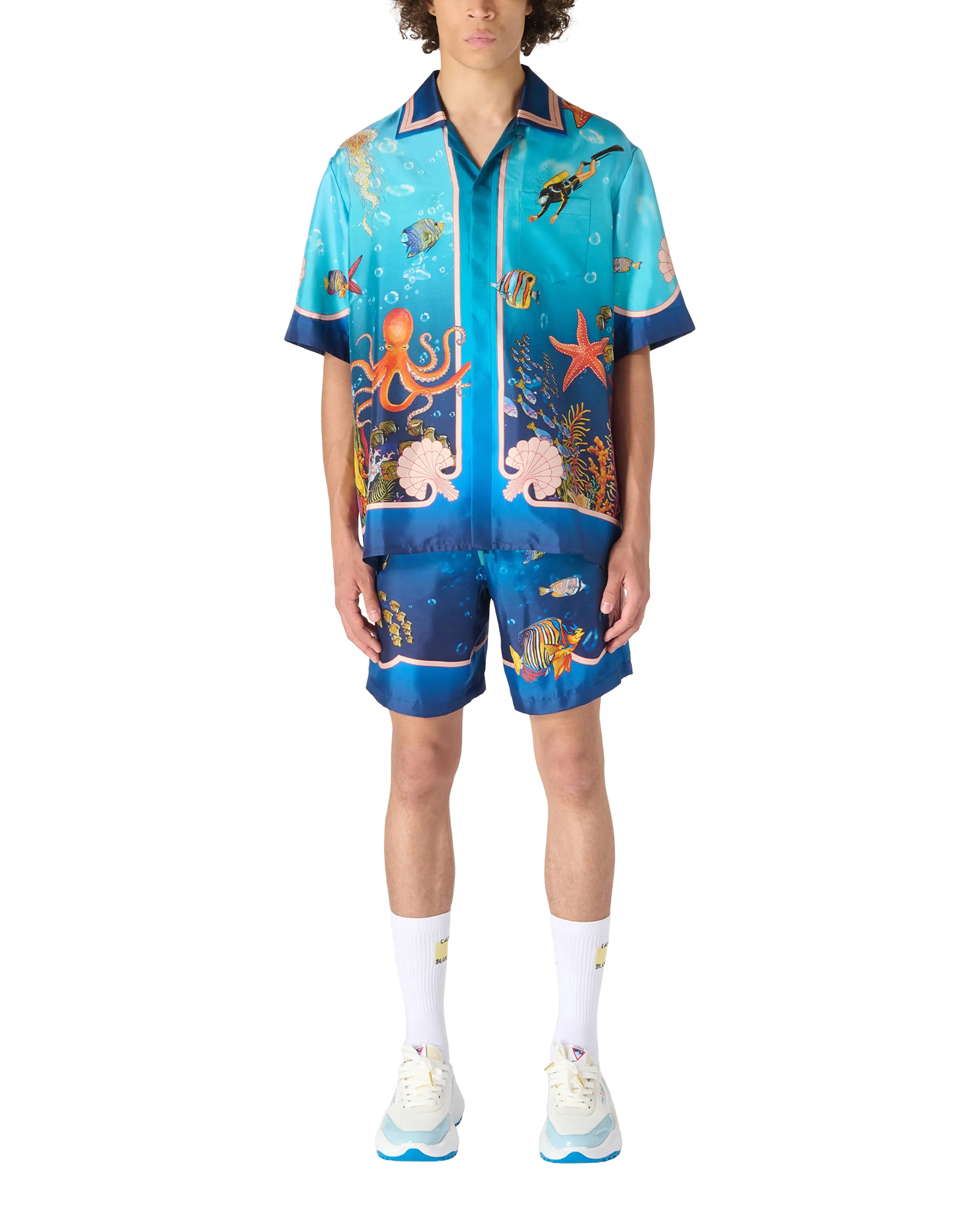 Fond Marin Short Sleeve Silk Shirt sold by Casablanca product image thumbnail 2