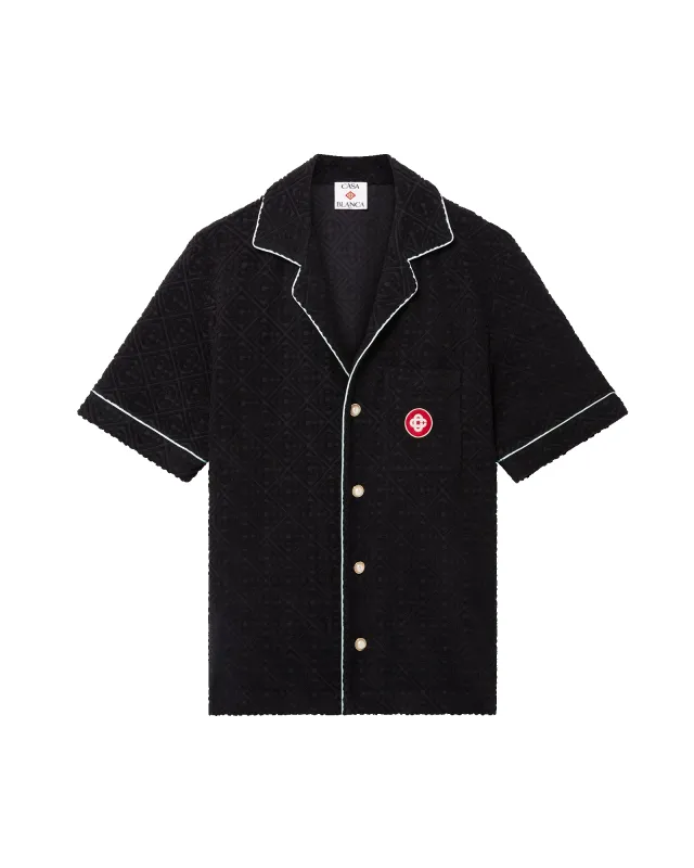 Monogram Jacquard Short Sleeve Towelling Shirt sold by Casablanca