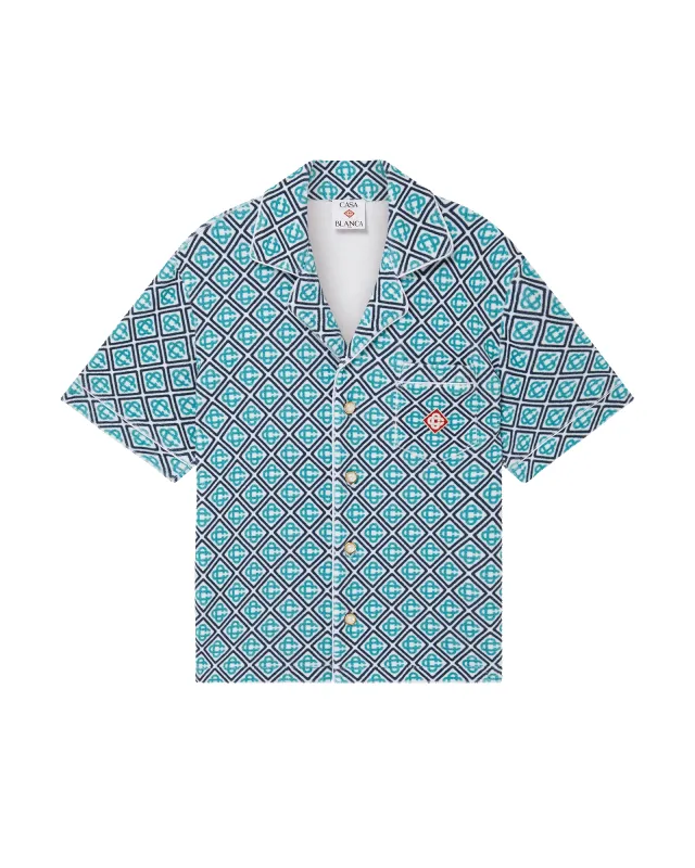 Monogram Short Sleeve Towelling Shirt sold by Casablanca