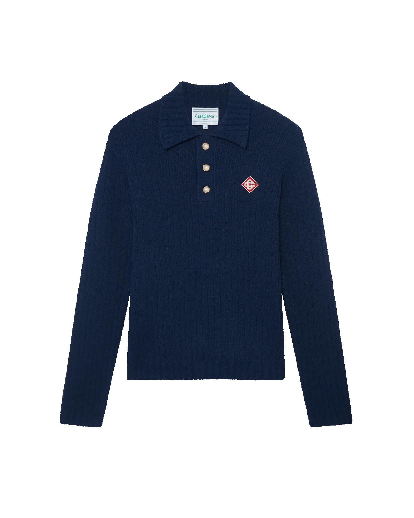 Boucle Polo Long Sleeve Shirt sold by Casablanca