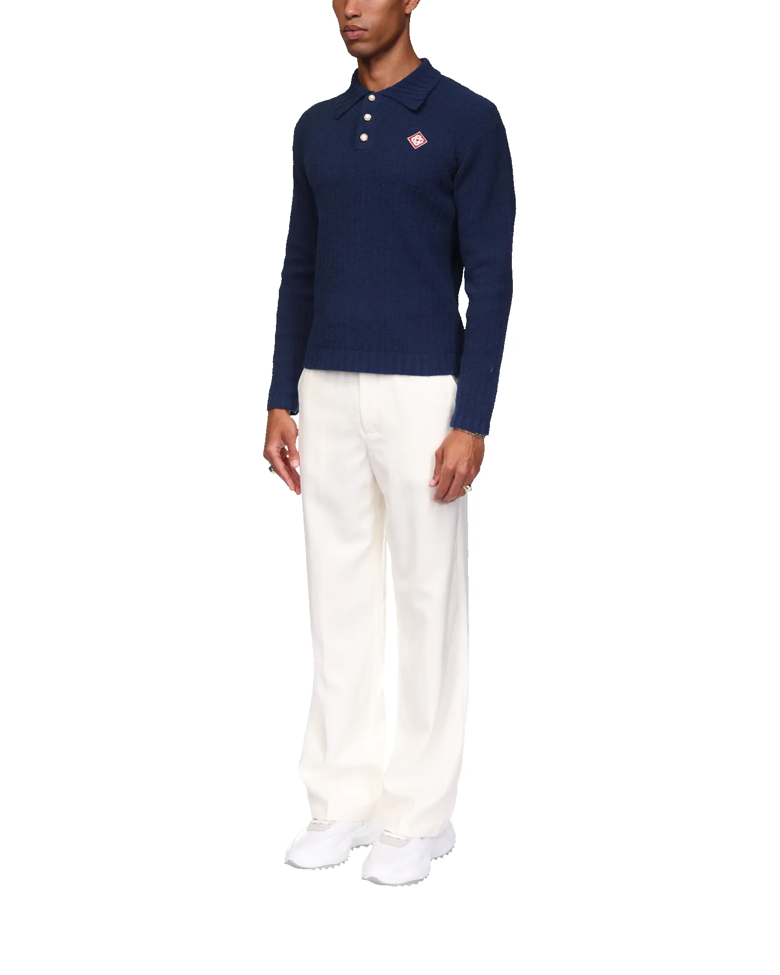 Boucle Polo Long Sleeve Shirt sold by Casablanca product image thumbnail 3