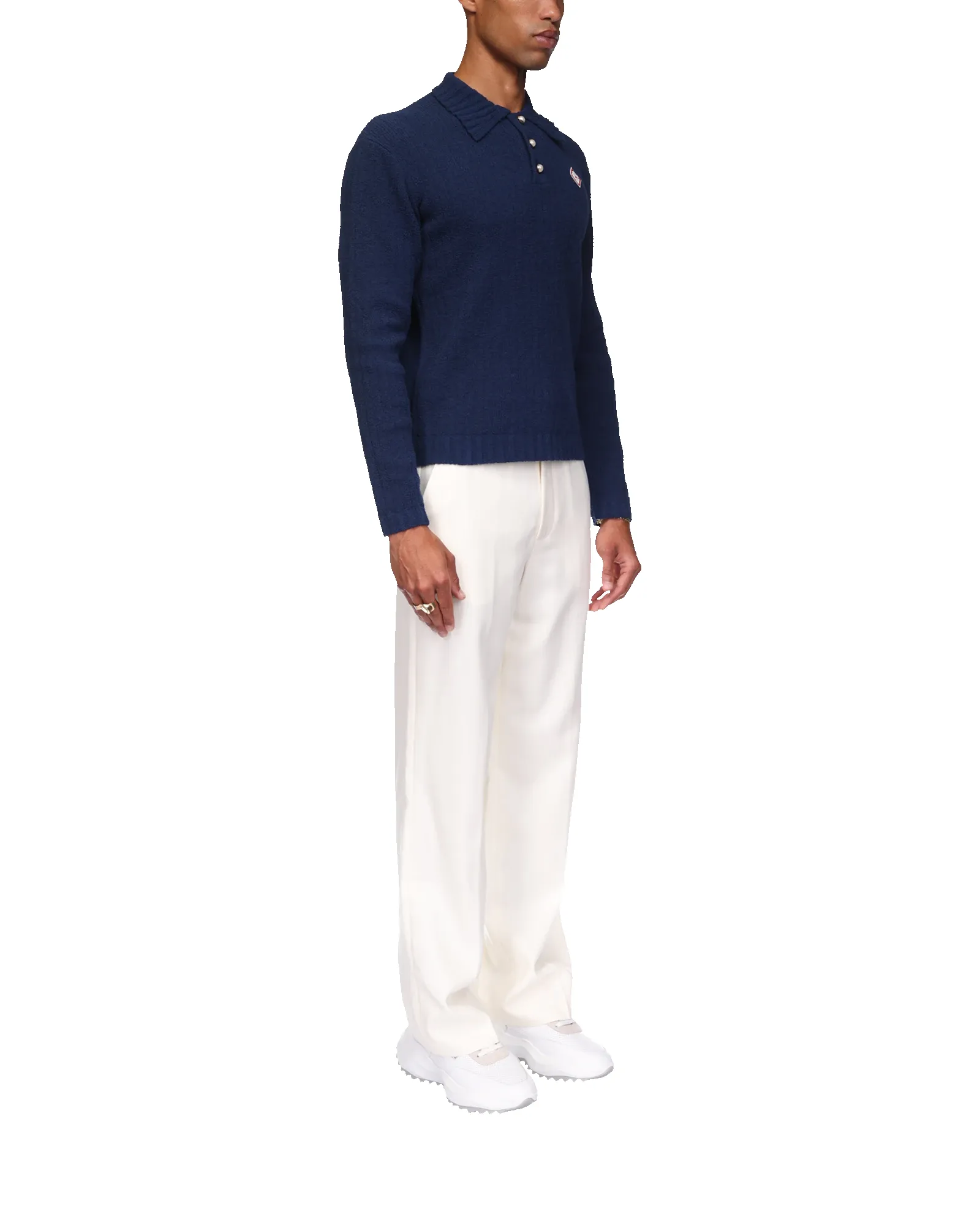 Boucle Polo Long Sleeve Shirt sold by Casablanca product image thumbnail 5