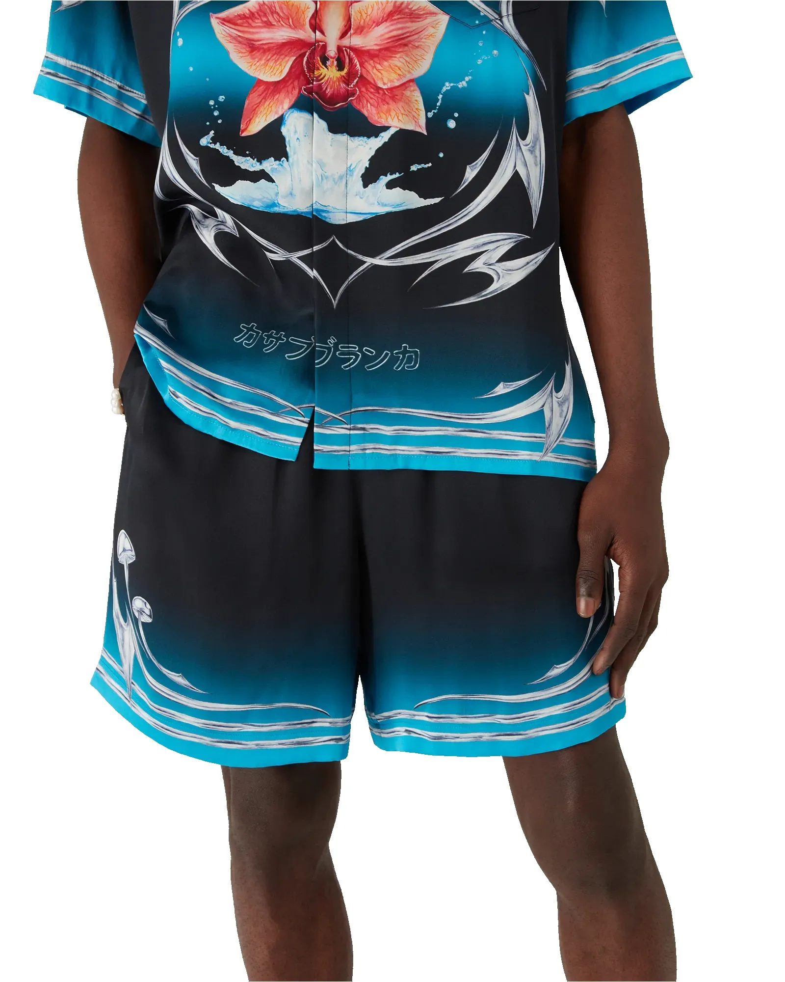 Blades Silk Satin Shorts sold by Casablanca product image thumbnail 2