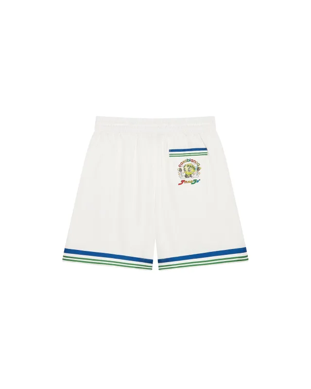 Tennis Club Icon Silk Twill Shorts sold by Casablanca