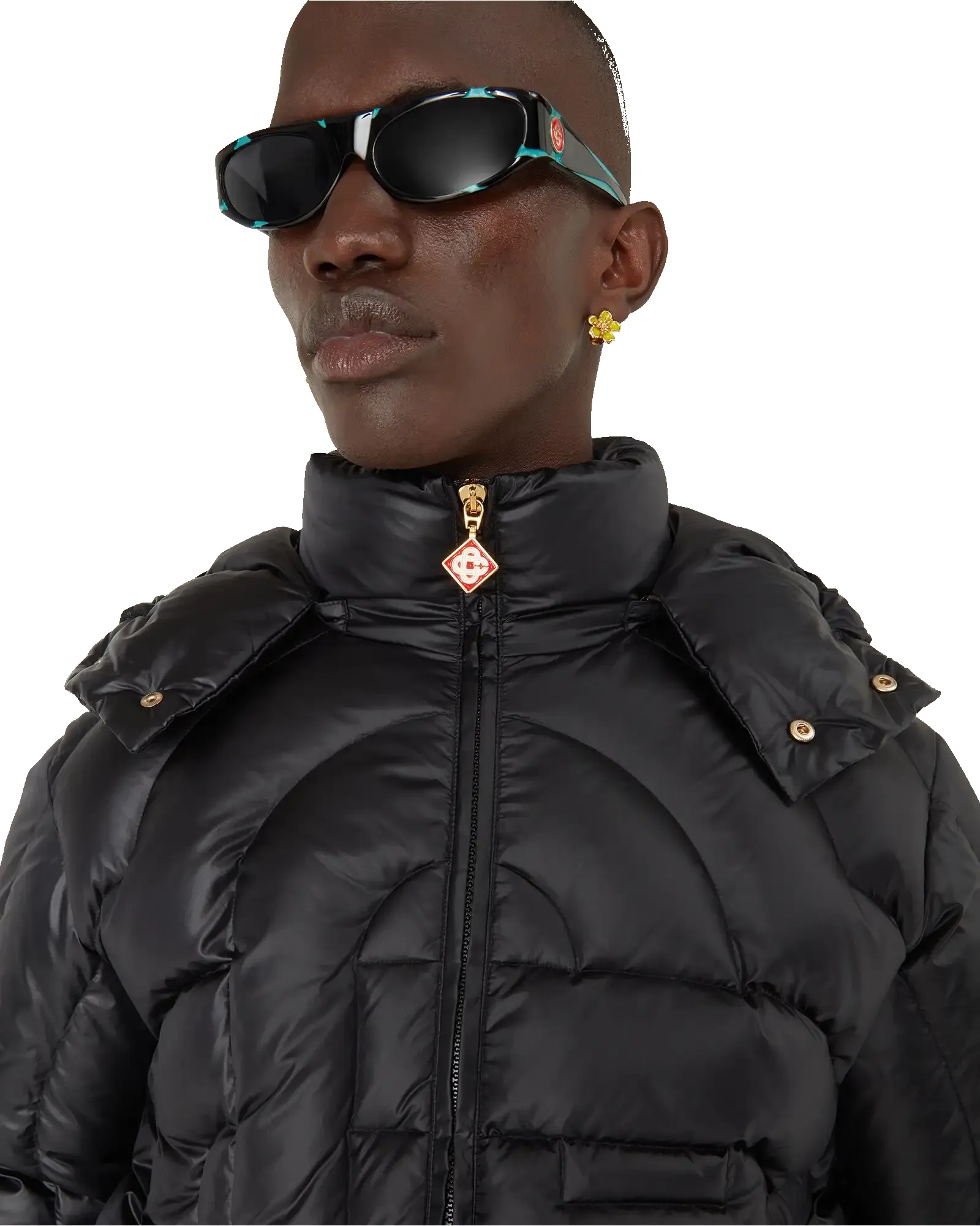 Monogram Quilted Nylon Puffer Jacket sold by Casablanca product image thumbnail 5