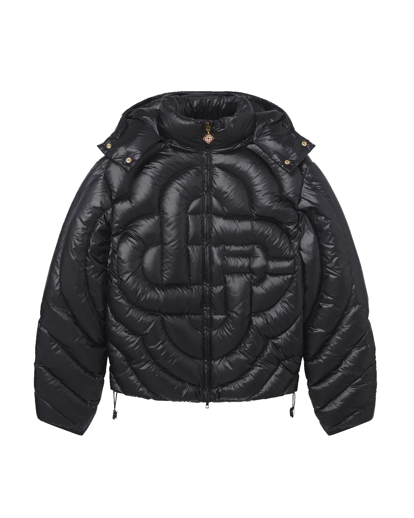 Monogram Quilted Nylon Puffer Jacket sold by Casablanca