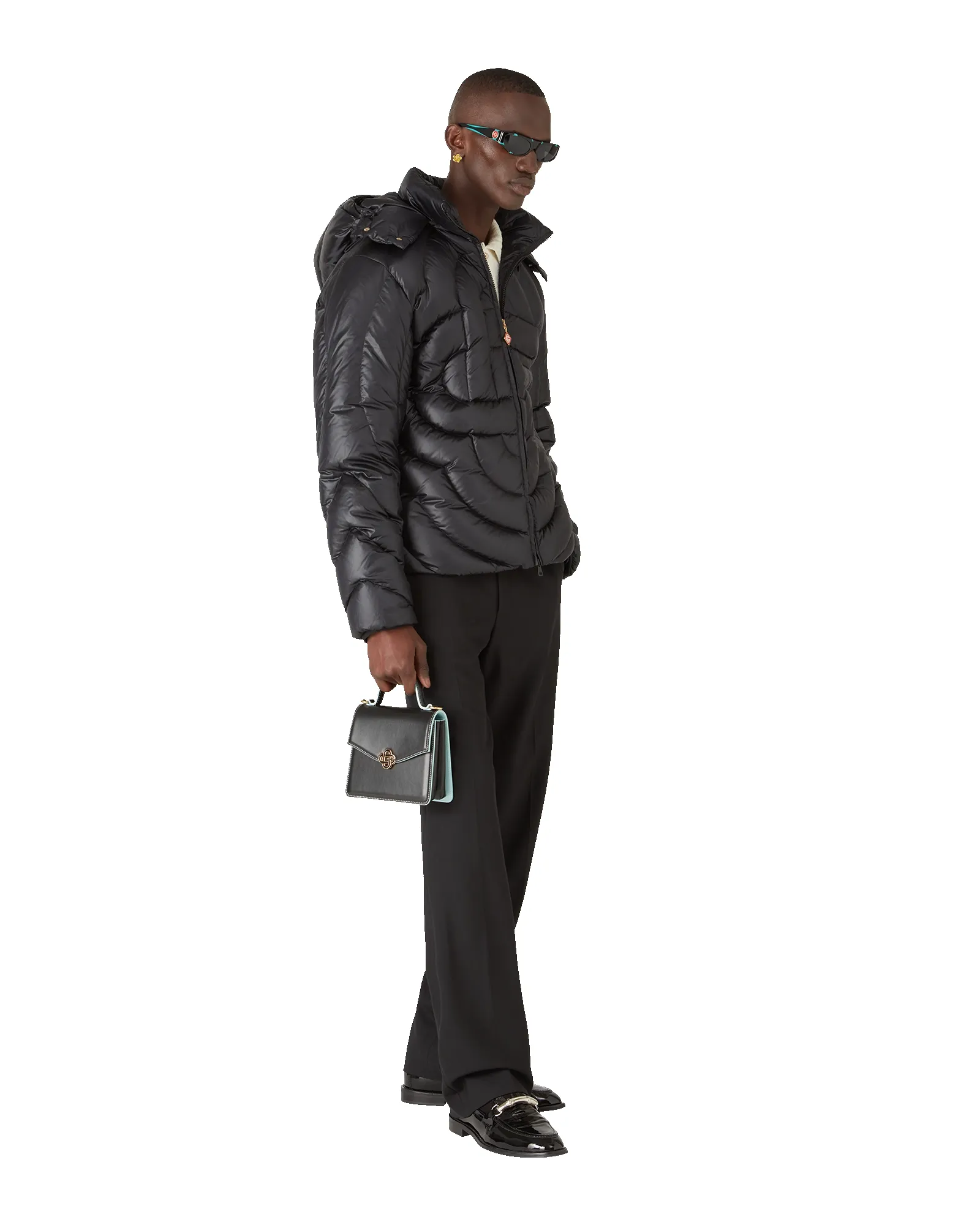 Monogram Quilted Nylon Puffer Jacket sold by Casablanca product image thumbnail 4