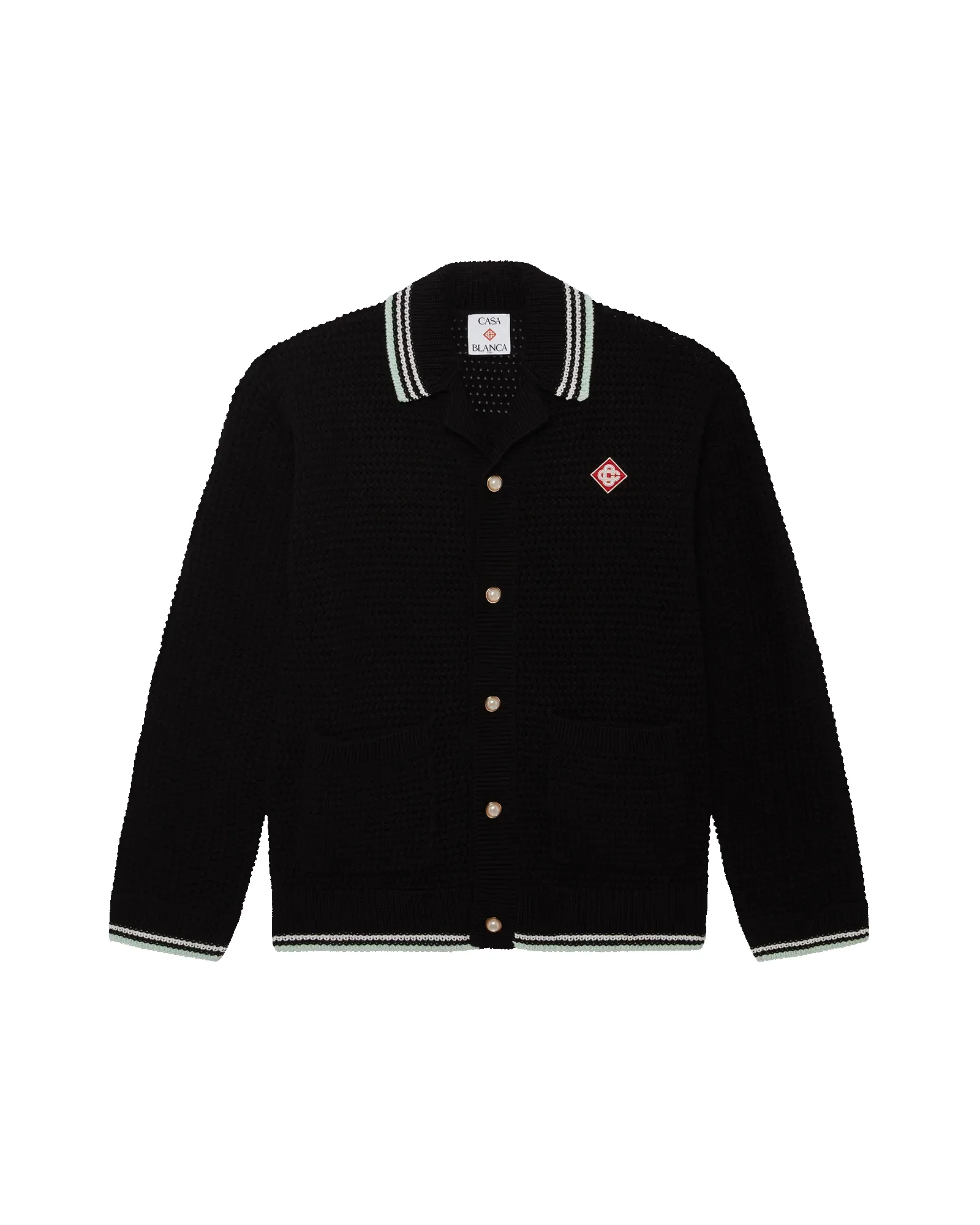 Embroidered Cotton Crochet Long Sleeve Shirt sold by Casablanca product image thumbnail 2