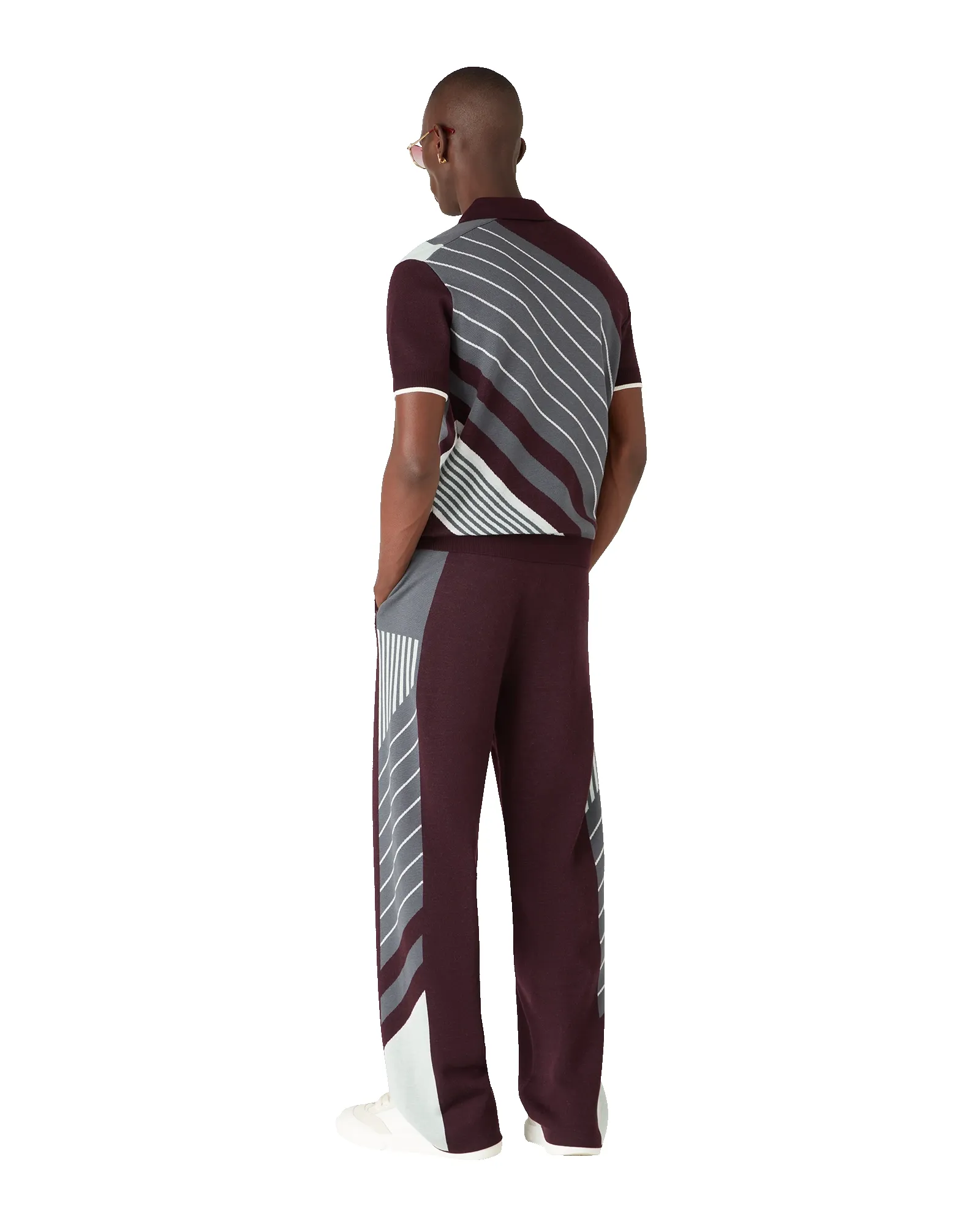 Merino Diagonal Tennis Polo sold by Casablanca product image thumbnail 5