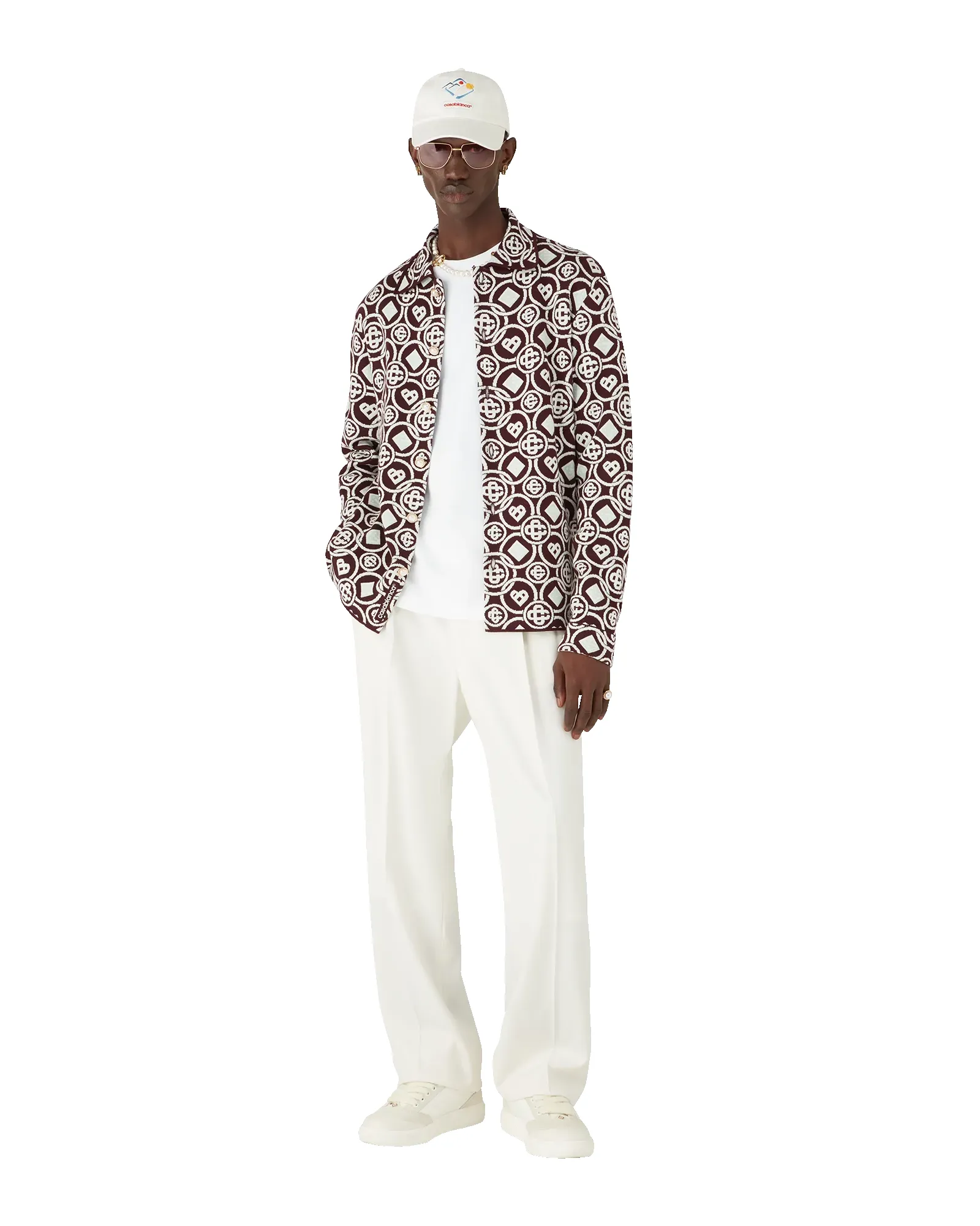 Monogram Cotton Knit Shirt sold by Casablanca product image thumbnail 4