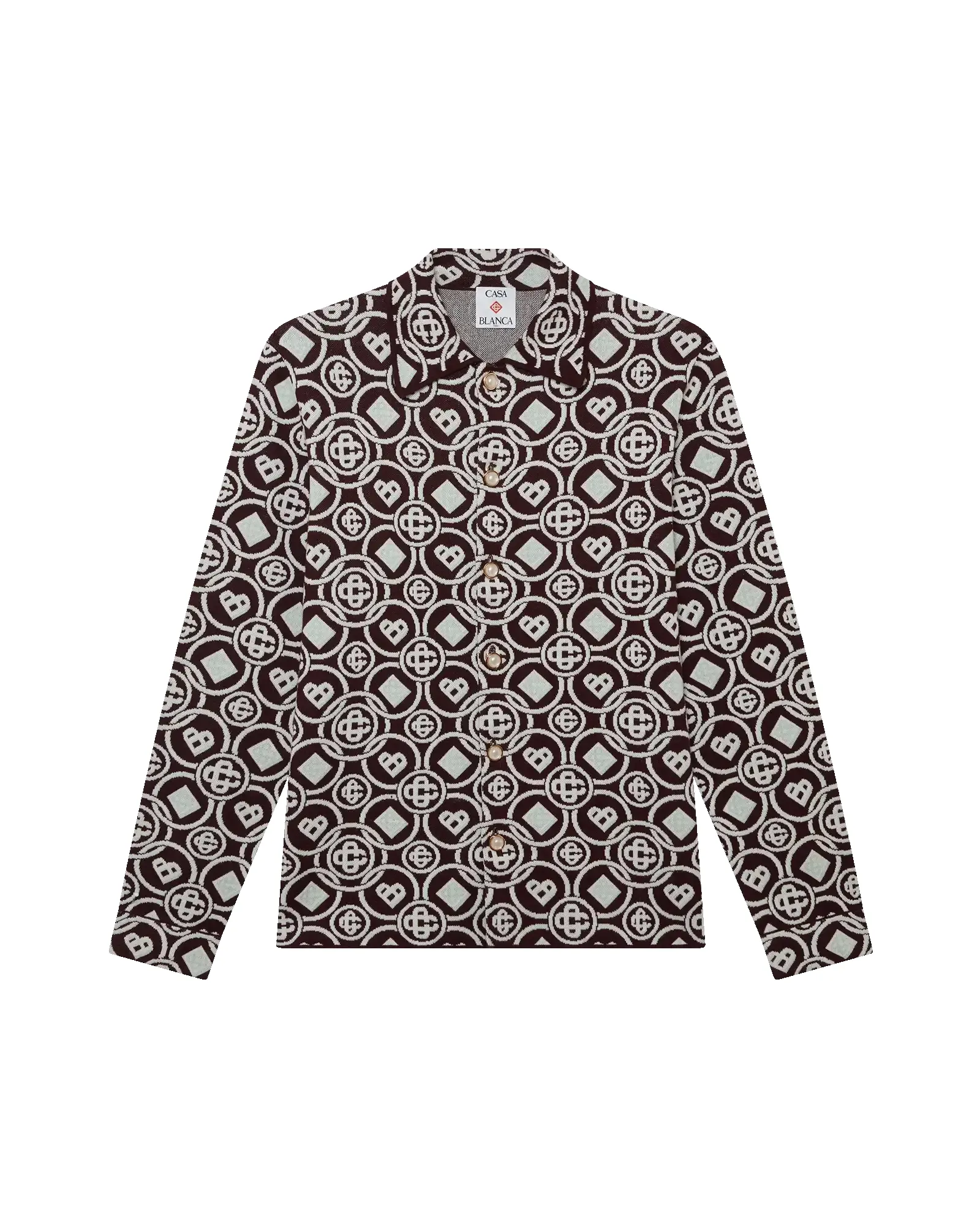 Monogram Cotton Knit Shirt sold by Casablanca