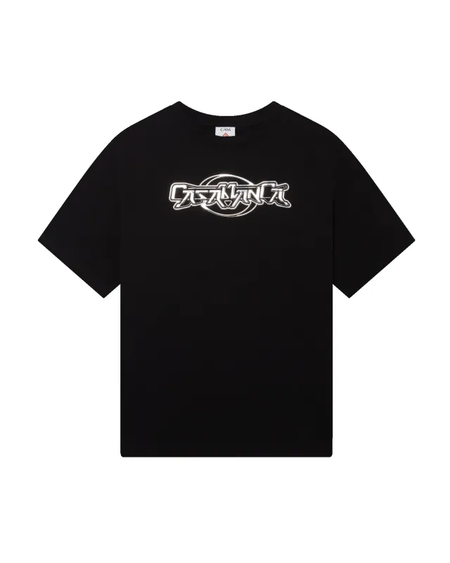Casablanca Chrome Oversized Short Sleeve T-Shirt sold by Casablanca