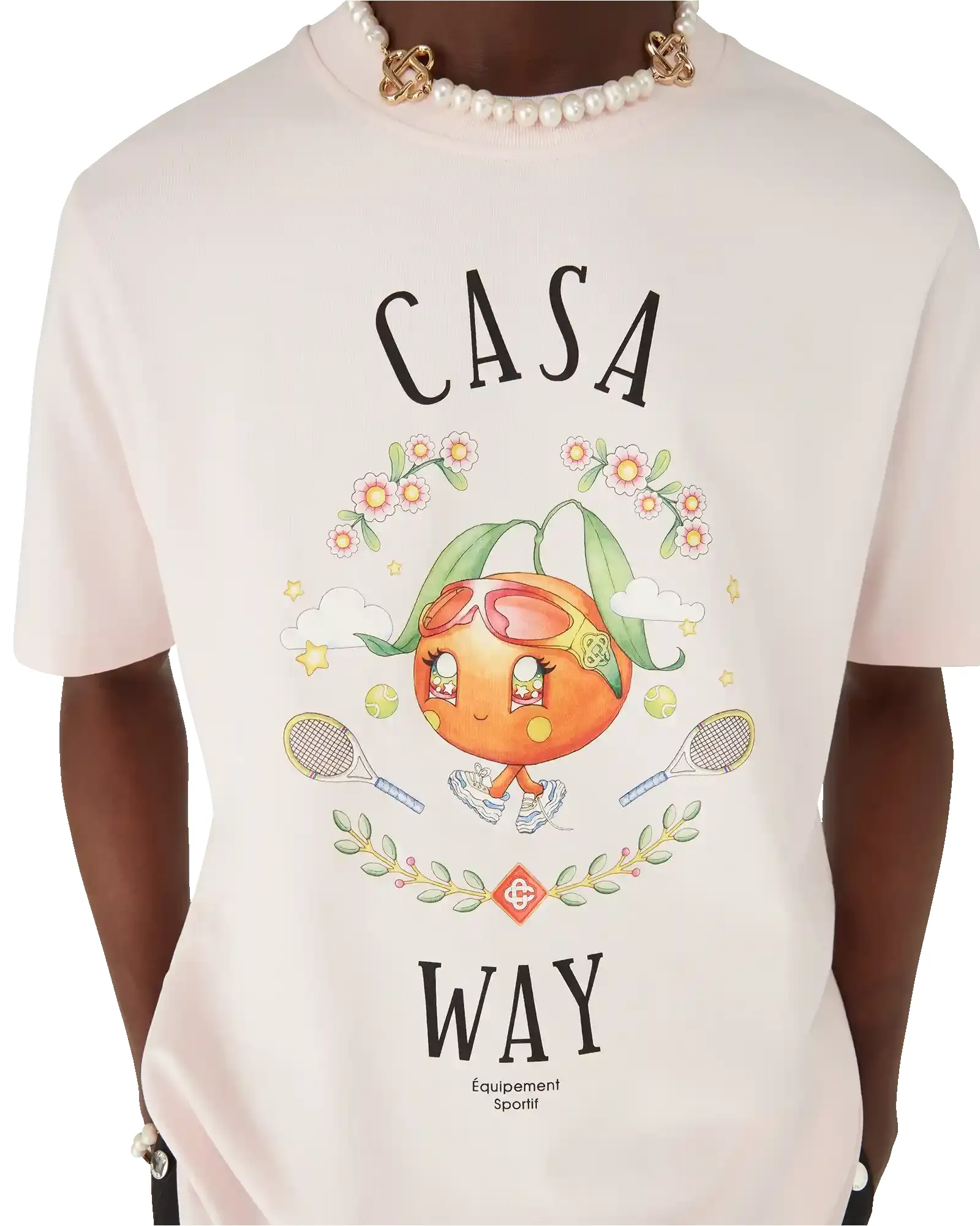 Casa Way Orange Mascot Short Sleeve T-Shirt sold by Casablanca product image thumbnail 5