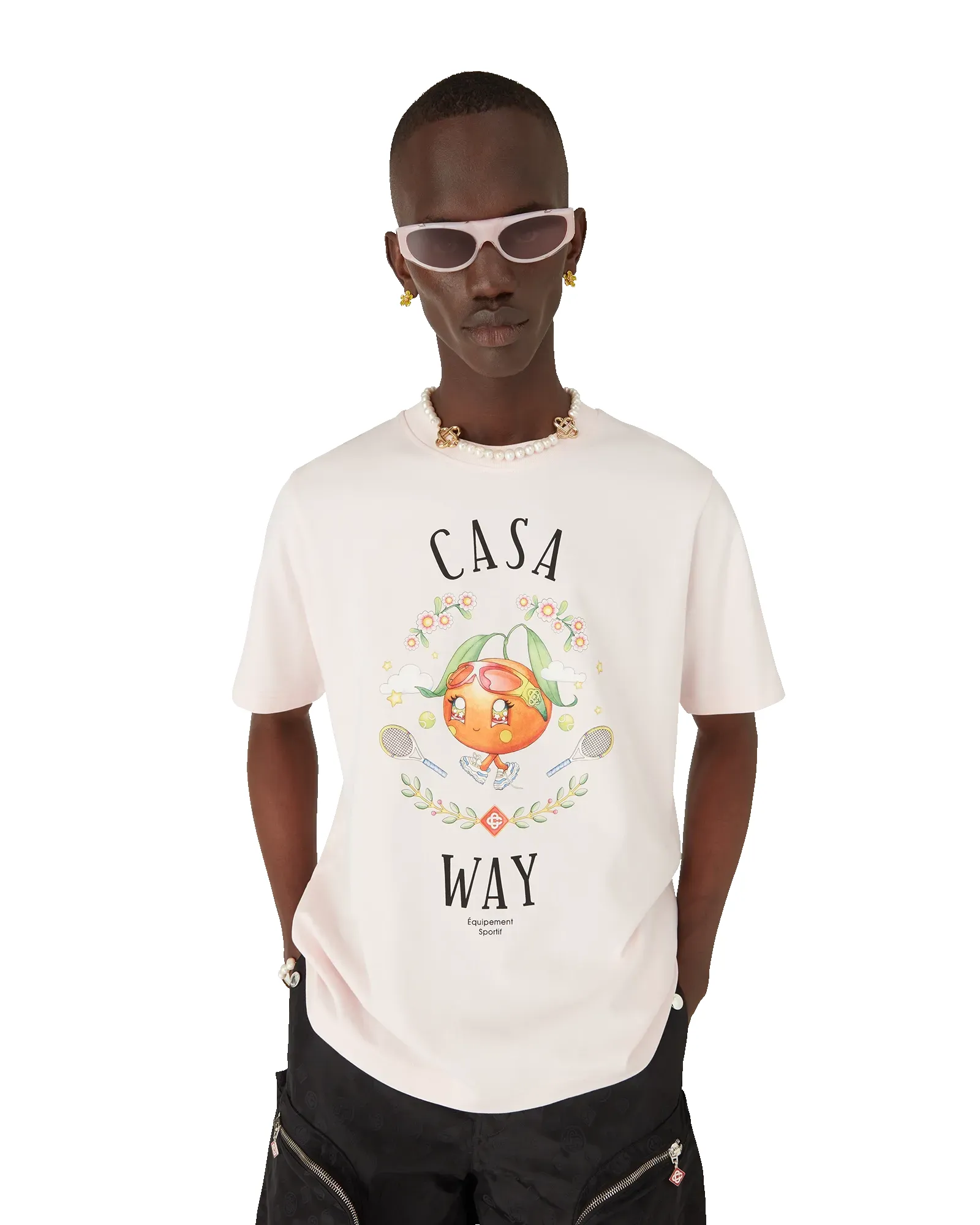 Casa Way Orange Mascot Short Sleeve T-Shirt sold by Casablanca product image thumbnail 4