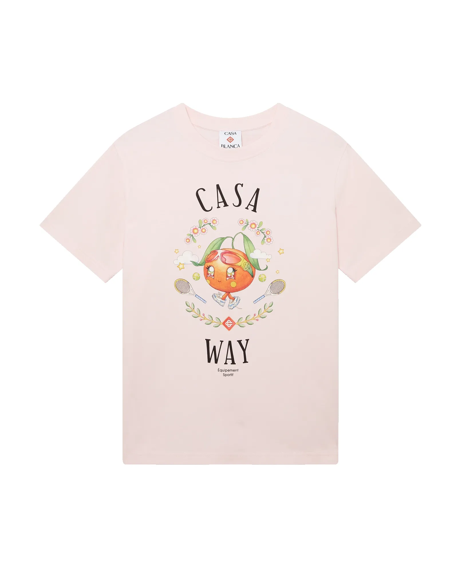 Casa Way Orange Mascot Short Sleeve T-Shirt sold by Casablanca