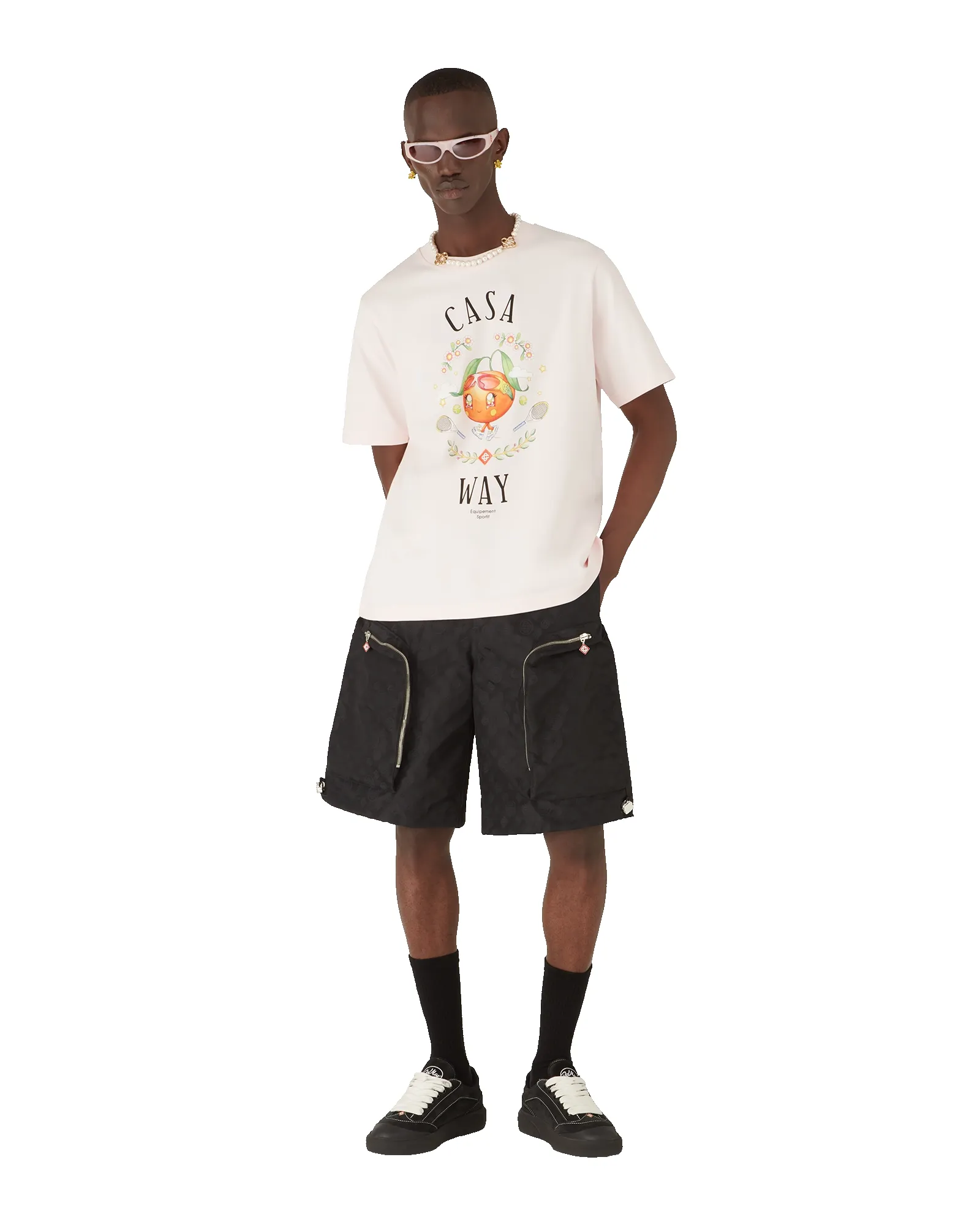 Casa Way Orange Mascot Short Sleeve T-Shirt sold by Casablanca product image thumbnail 2