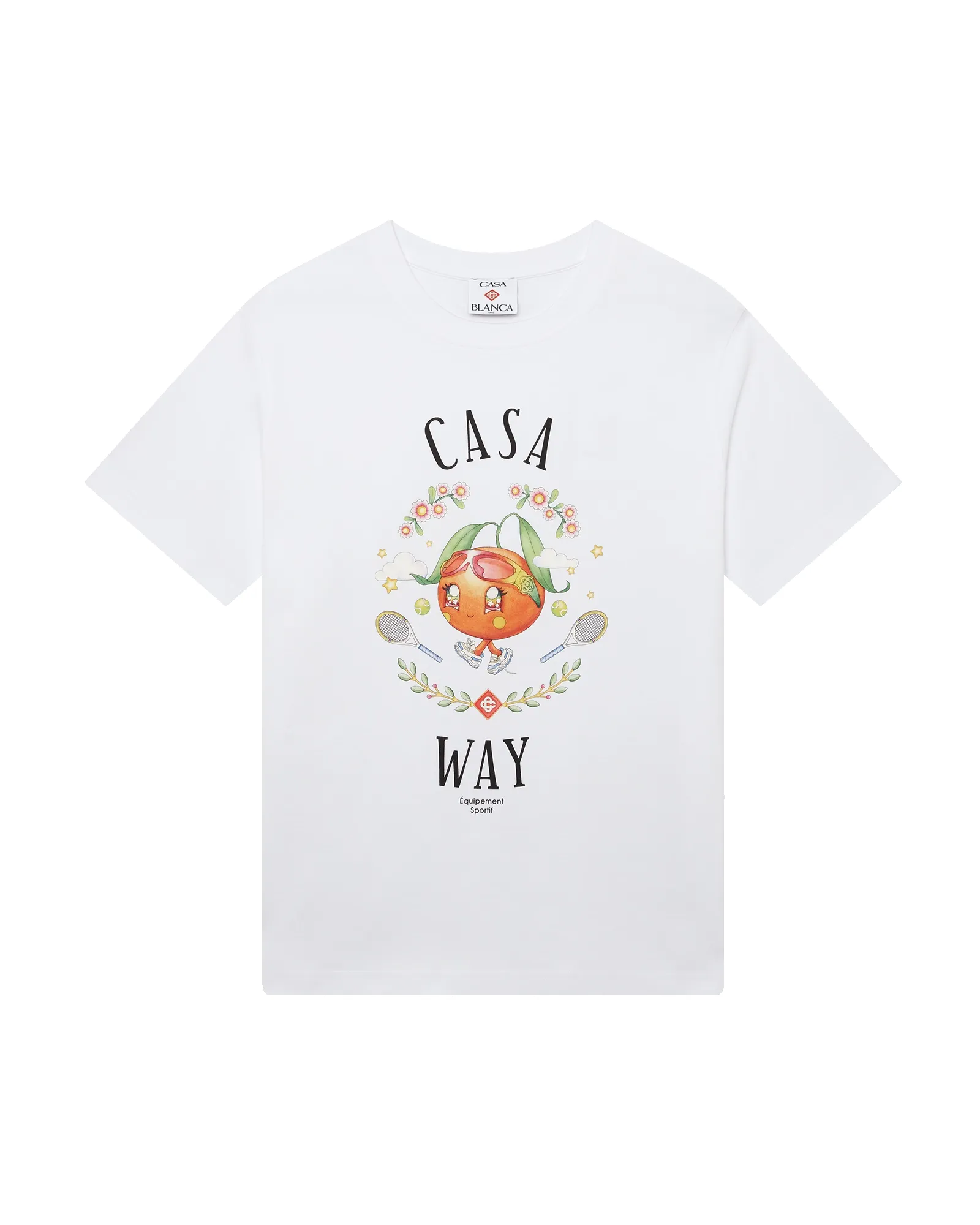 Casa Way Orange Mascot Short Sleeve T-Shirt sold by Casablanca