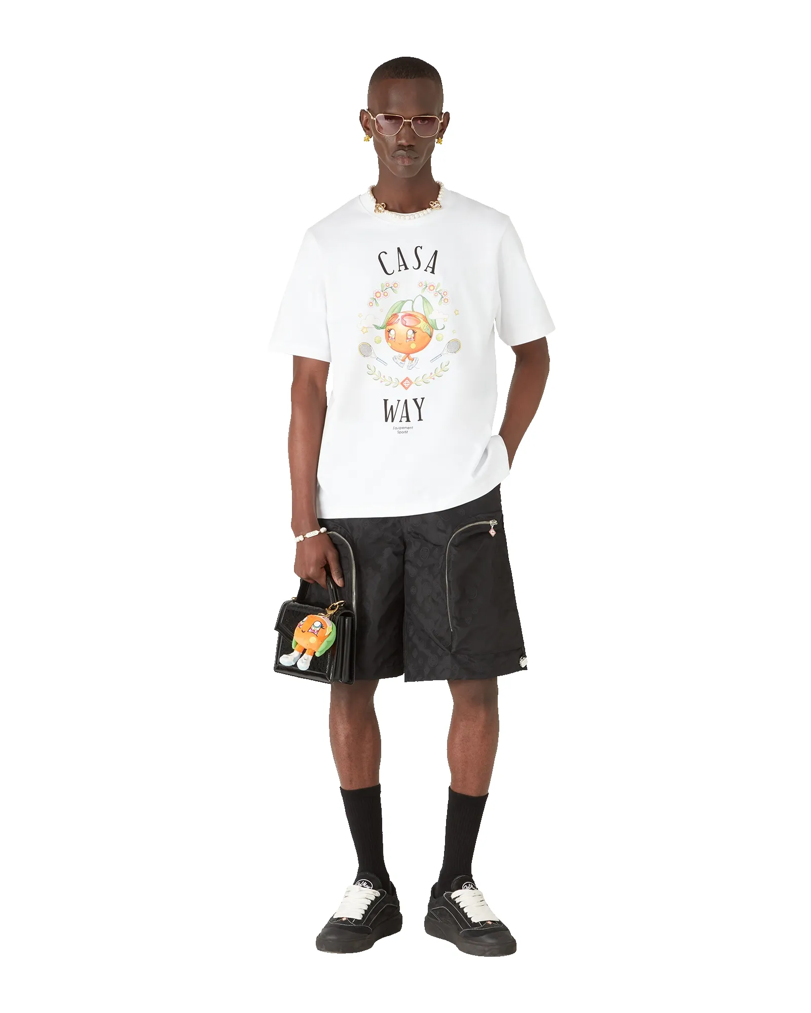 Casa Way Orange Mascot Short Sleeve T-Shirt sold by Casablanca product image thumbnail 2