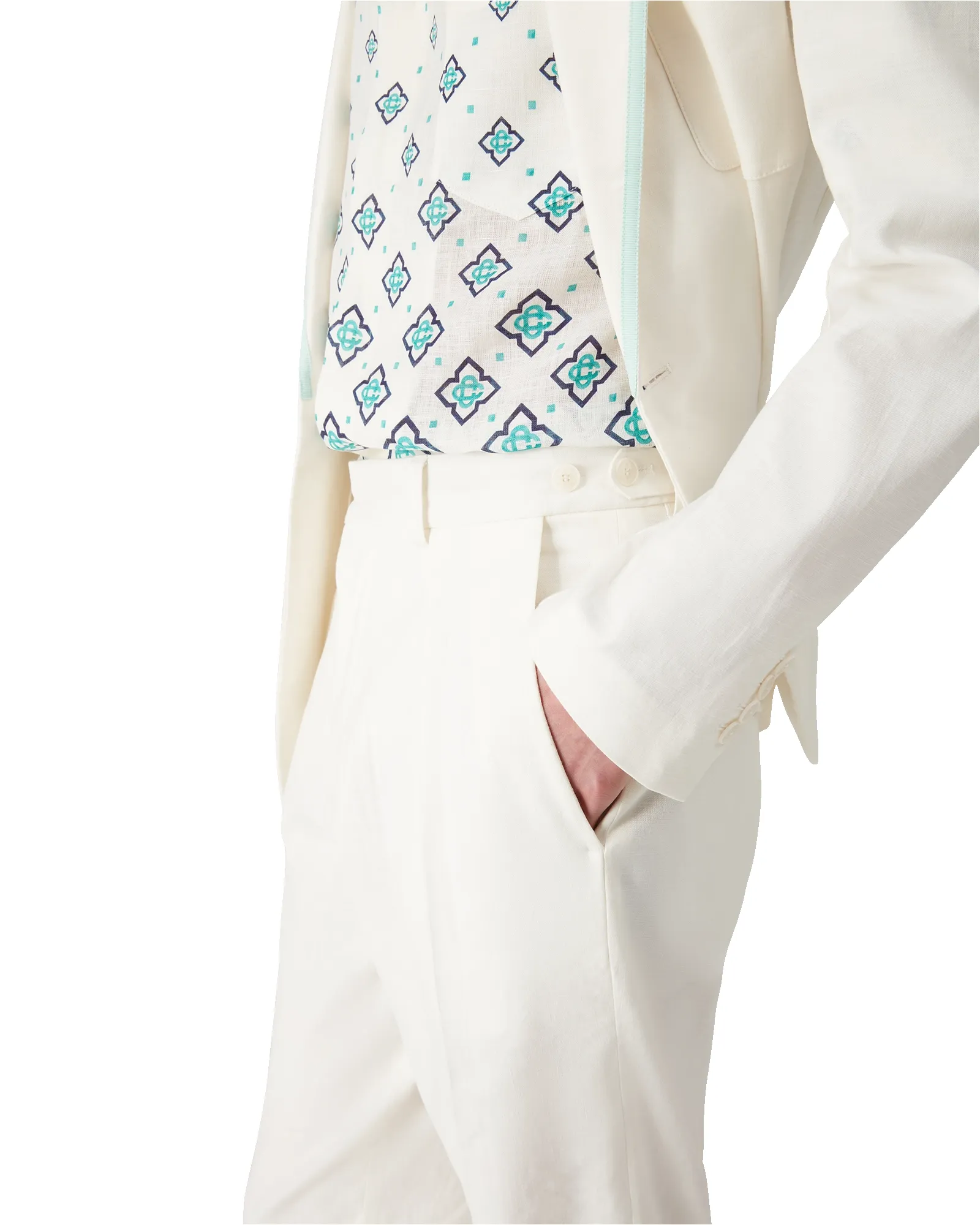 Linen Pleated Trousers sold by Casablanca product image thumbnail 5