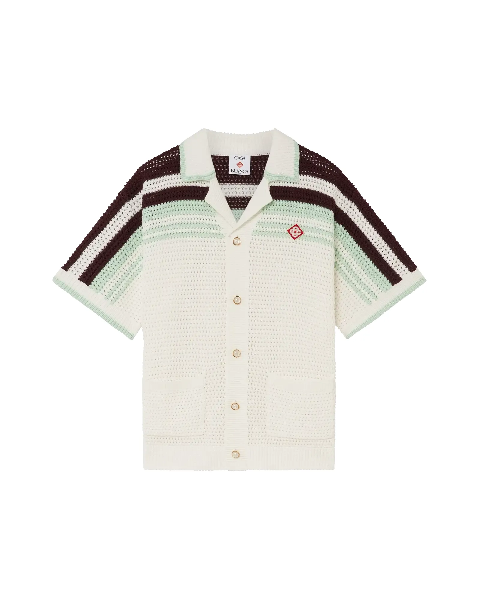 Tennis Cotton Crochet Short Sleeve Shirt sold by Casablanca