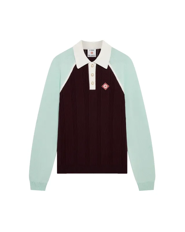 Merino Tennis Long Sleeve Polo sold by Casablanca