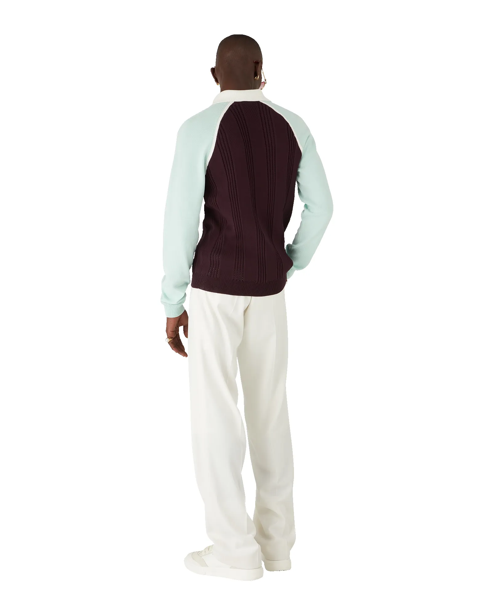 Merino Tennis Long Sleeve Polo sold by Casablanca product image thumbnail 3