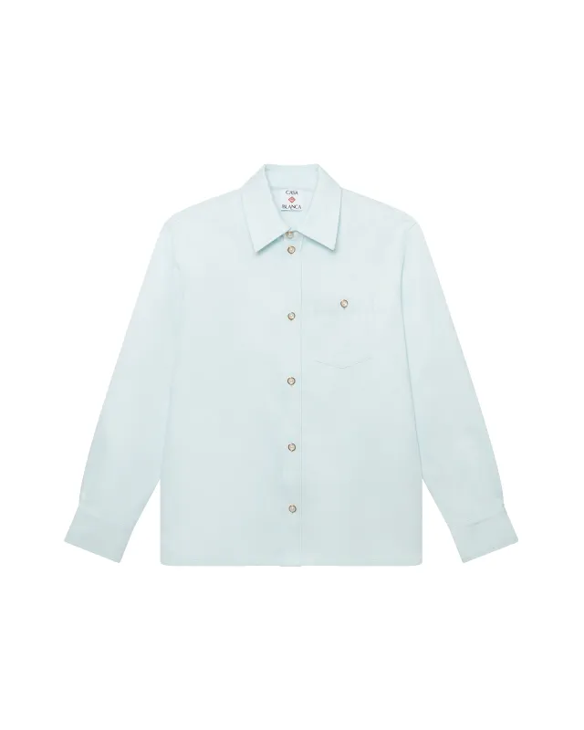 Cotton Monogram Long Sleeve Shirt made by Casablanca