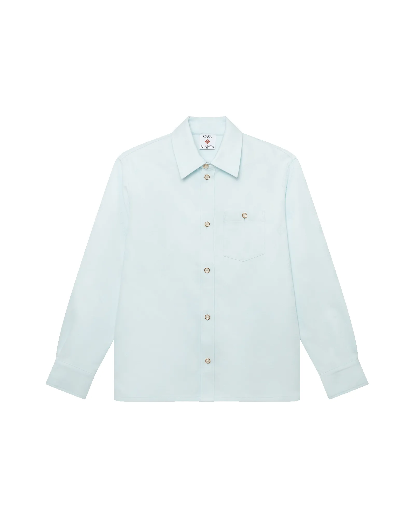 Cotton Monogram Long Sleeve Shirt sold by Casablanca