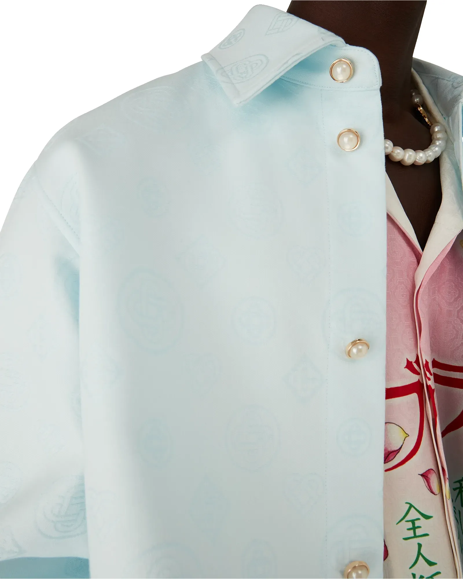 Cotton Monogram Long Sleeve Shirt sold by Casablanca product image thumbnail 5