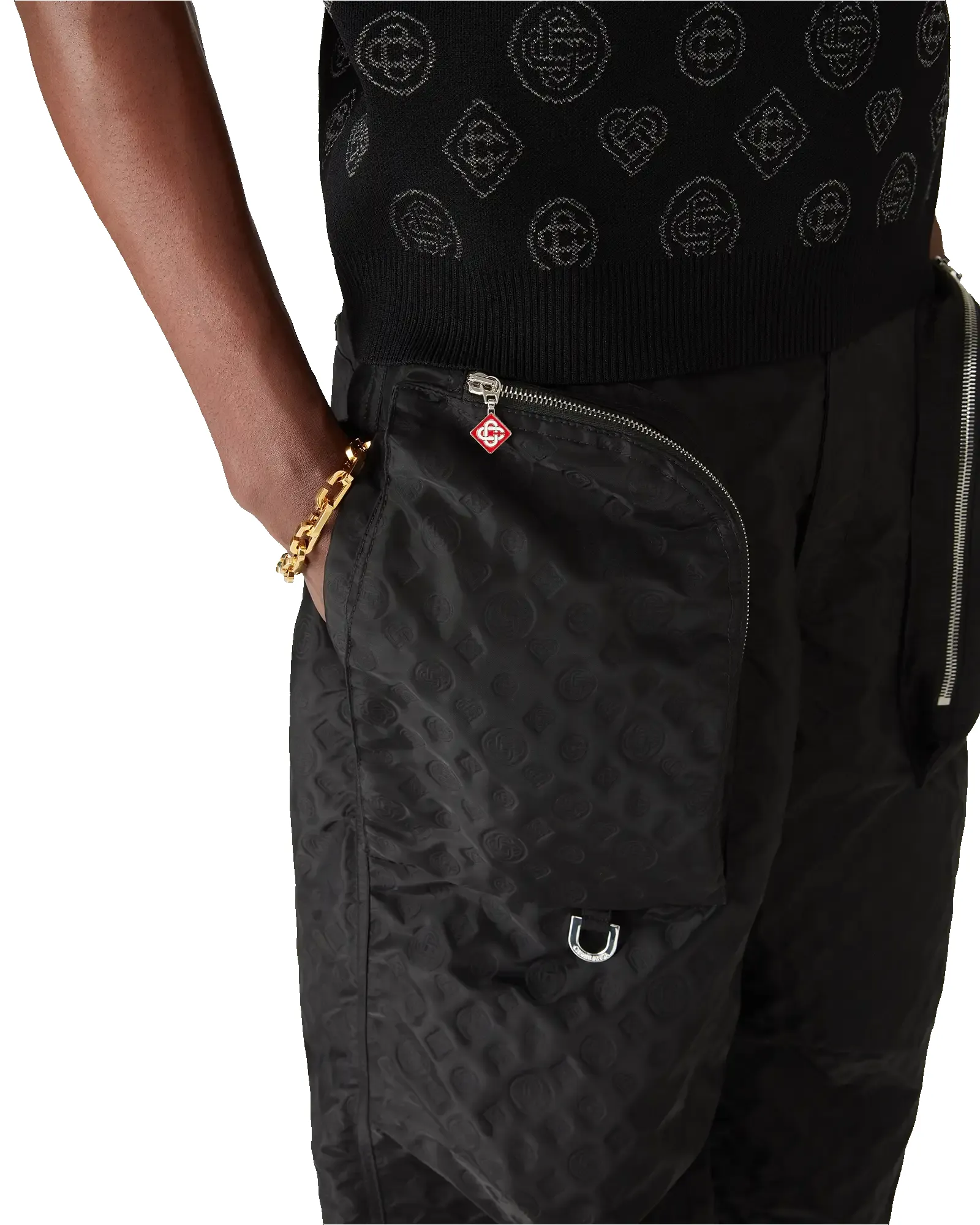 Nylon Jacquard Cargo Trousers sold by Casablanca product image thumbnail 5