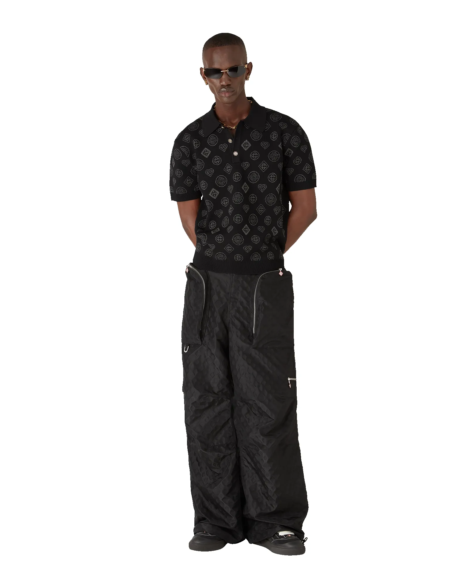 Nylon Jacquard Cargo Trousers sold by Casablanca product image thumbnail 2