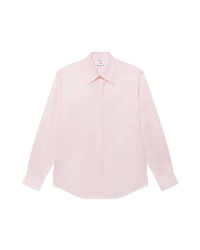 Cotton Monogram Long Sleeve Shirt sold by Casablanca