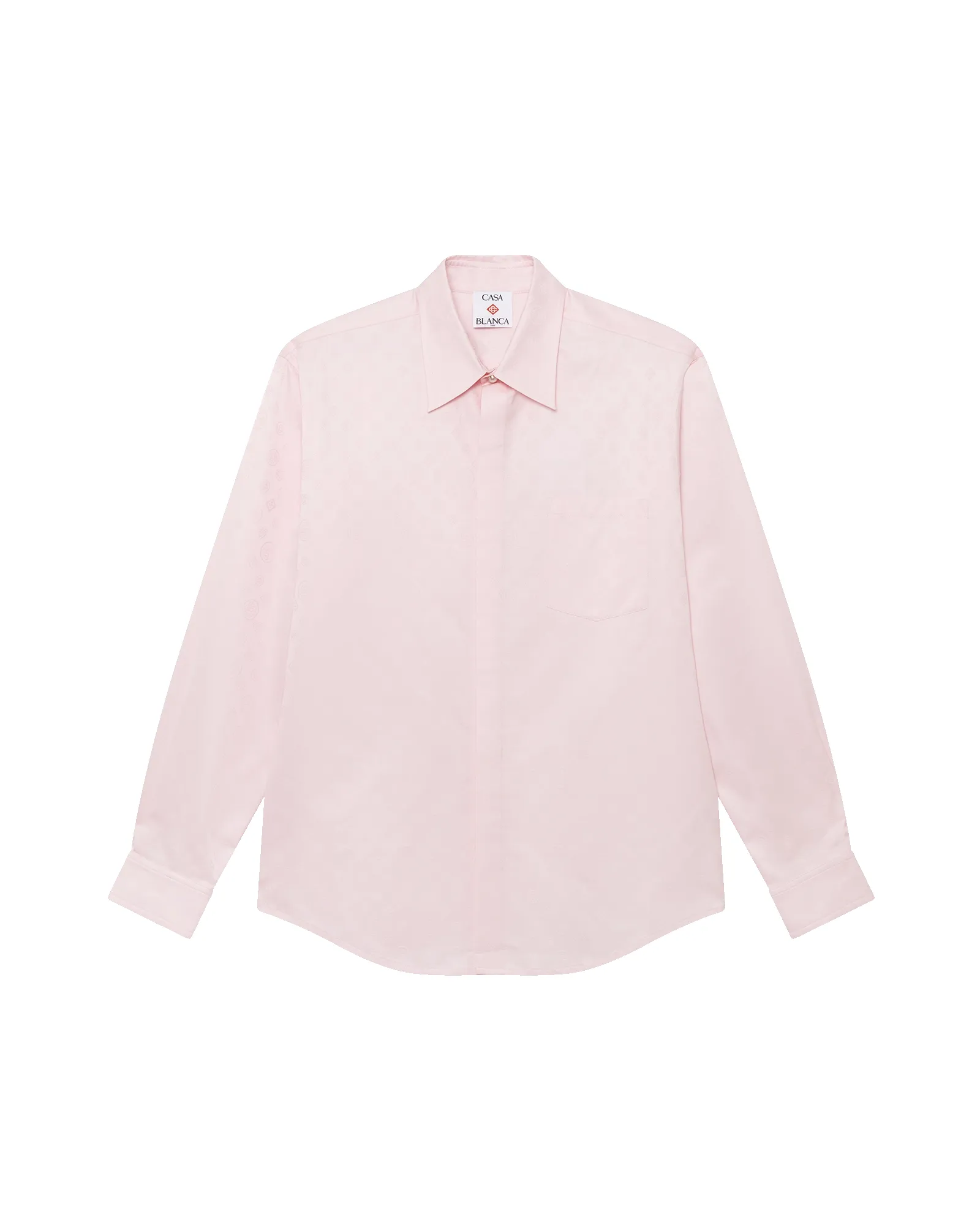 Cotton Monogram Long Sleeve Shirt sold by Casablanca