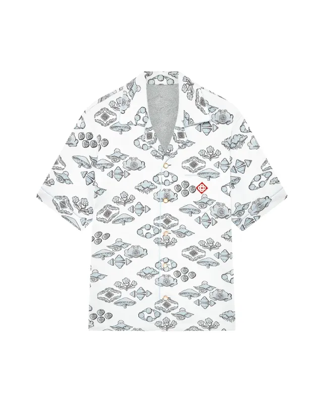 Jacquard Motif Short Sleeve Shirt sold by Casablanca