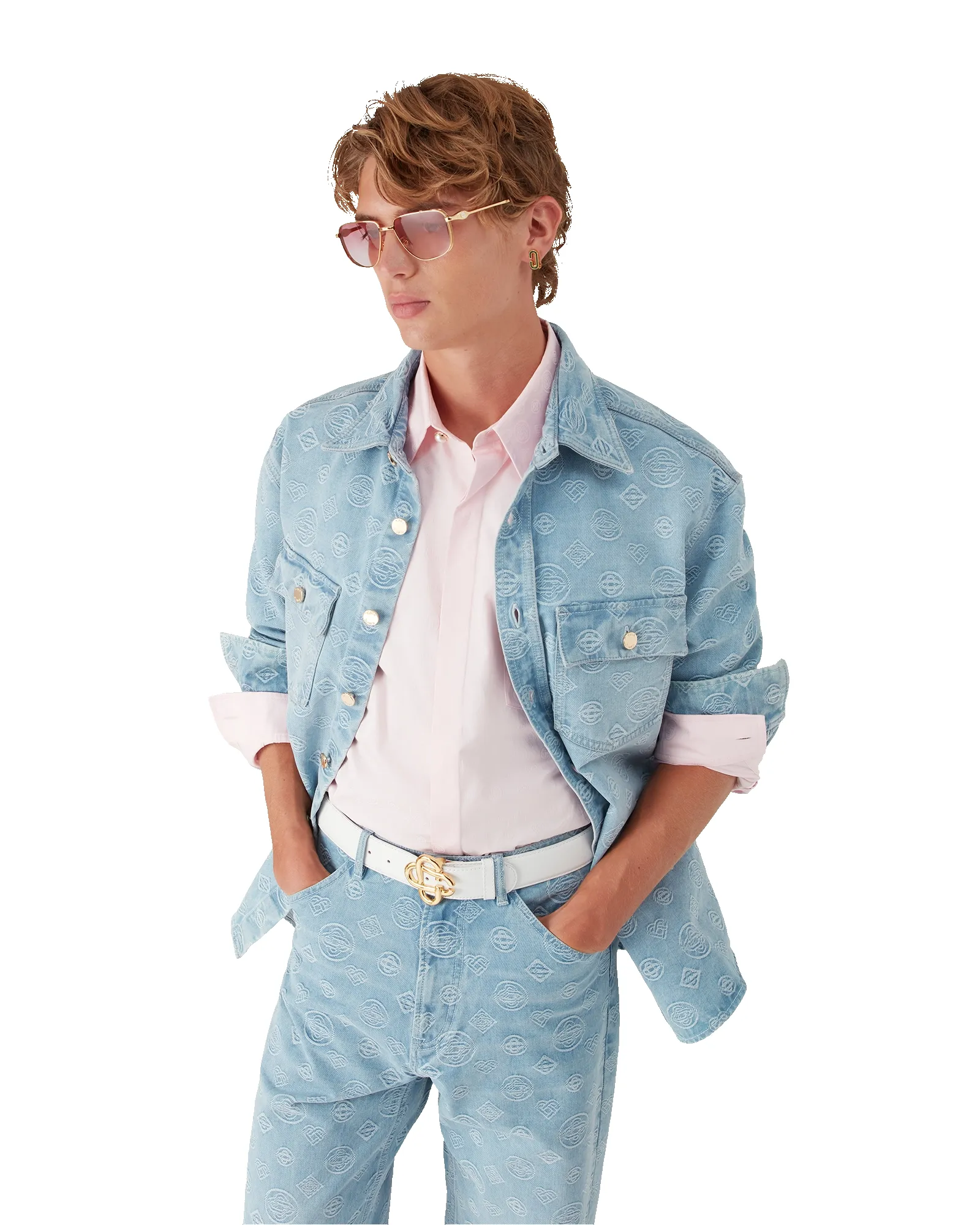Denim Monogram Shirt sold by Casablanca product image thumbnail 4