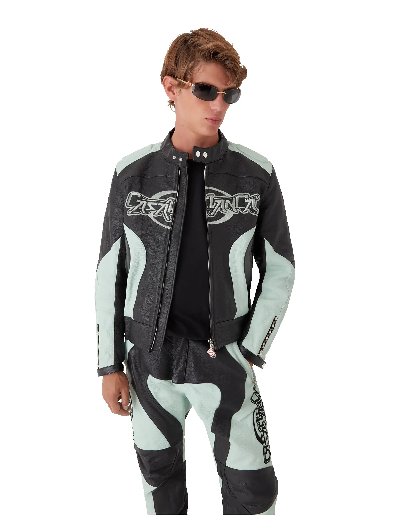 Leather Biker Jacket sold by Casablanca product image thumbnail 4