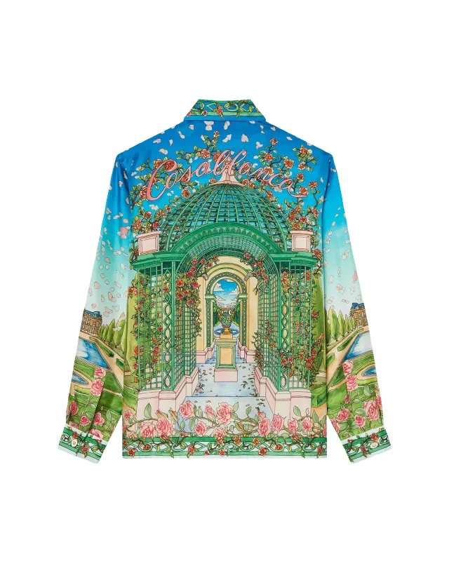 L'Amour En Fleur Long Sleeve Silk Shirt sold by Casablanca