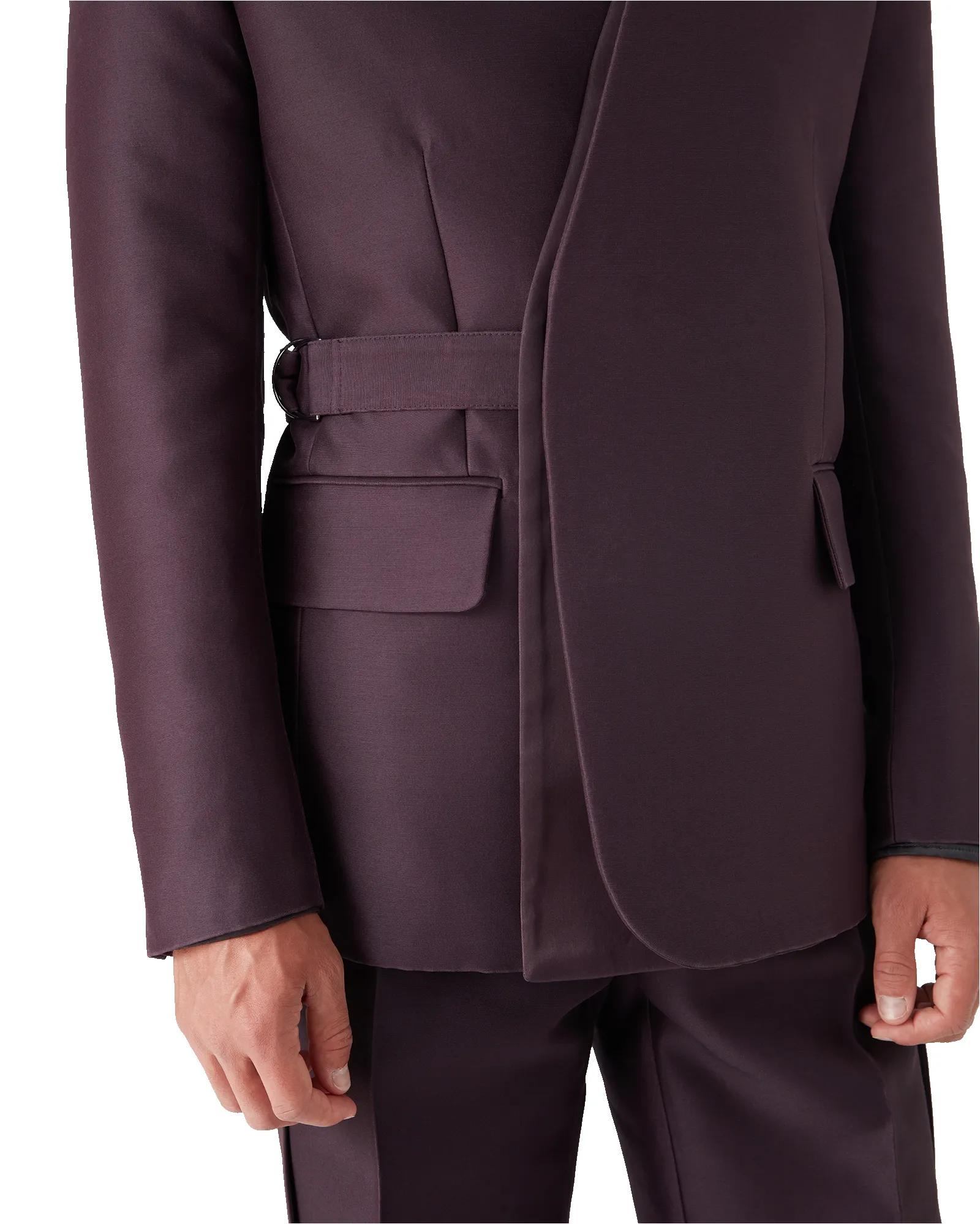Blend Tailored Wool Silk Wrap Jacket sold by Casablanca product image thumbnail 5