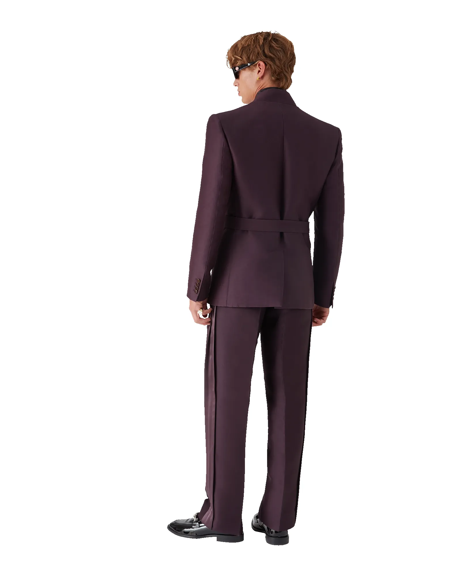 Blend Tailored Wool Silk Wrap Jacket sold by Casablanca product image thumbnail 3