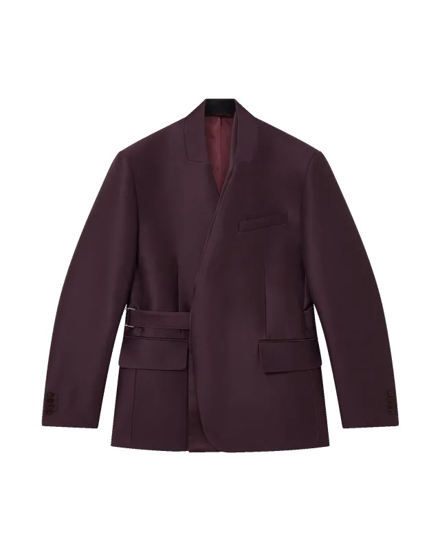 Blend Tailored Wool Silk Wrap Jacket sold by Casablanca