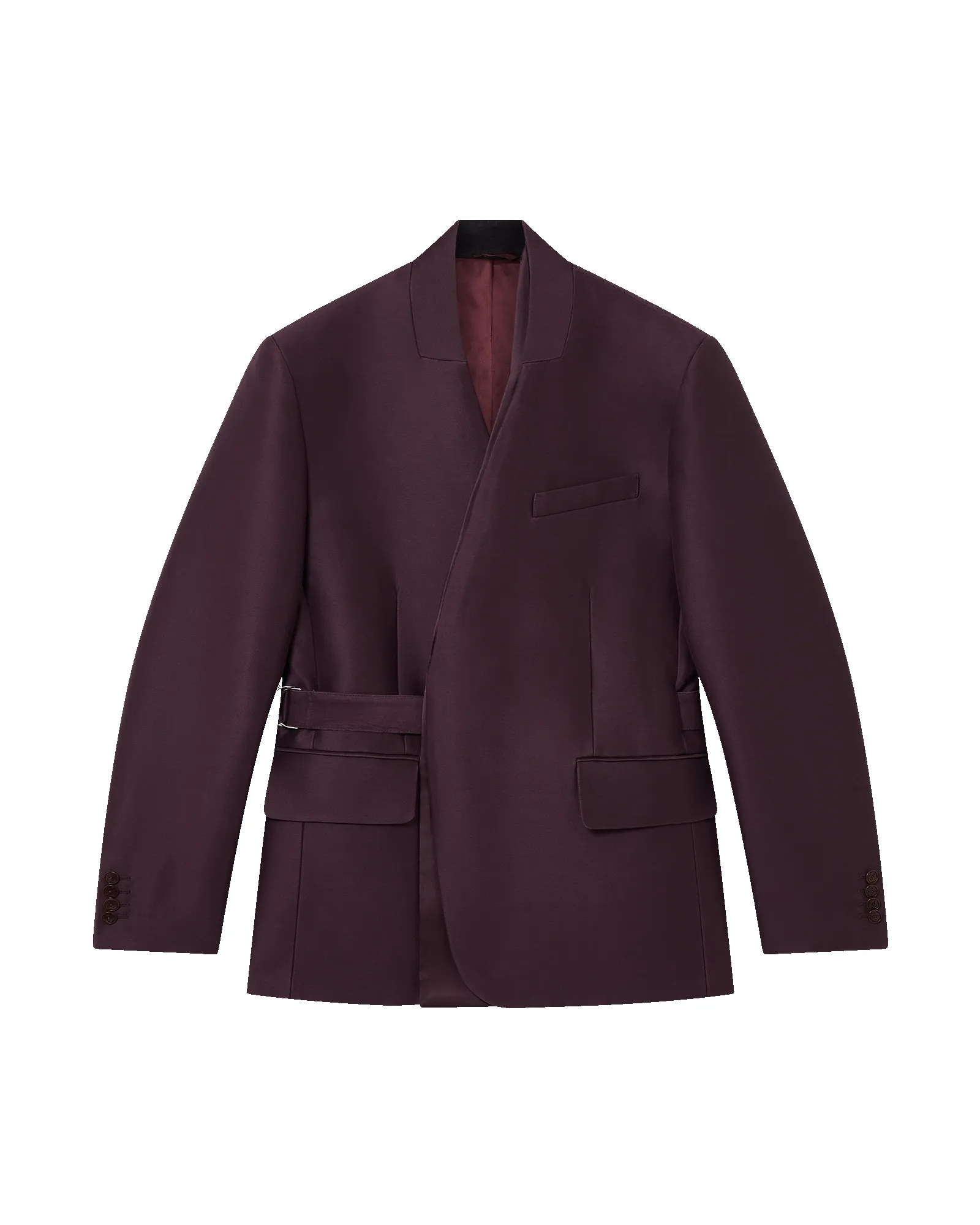 Blend Tailored Wool Silk Wrap Jacket sold by Casablanca